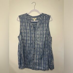 Style & Co Women's Side-Seam Sleeveless Shirt- Size 2X